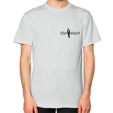 Unisex T-Shirt (on man) Silver thestartottawa