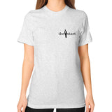 Unisex T-Shirt (on woman) Ash grey thestartottawa