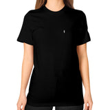 Unisex T-Shirt (on woman) Black thestartottawa