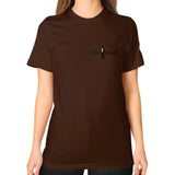 Unisex T-Shirt (on woman) Brown thestartottawa