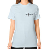 Unisex T-Shirt (on woman) Light blue thestartottawa