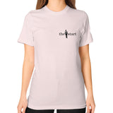 Unisex T-Shirt (on woman) Light pink thestartottawa