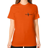 Unisex T-Shirt (on woman) Orange thestartottawa