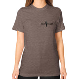 Unisex T-Shirt (on woman) Tri-Blend Coffee thestartottawa