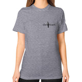 Unisex T-Shirt (on woman) Tri-Blend Grey thestartottawa